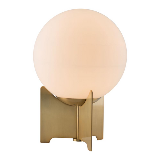 Pearl Table Lamp White & Brass - Elegant Illumination for Any Space