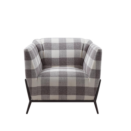 Niamey II Accent Chair - Pattern Fabric & Metal | Stylish and Comfortable