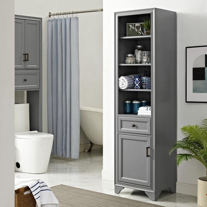 Tara Linen Cabinet Gray - Stylish Organization for Your Space