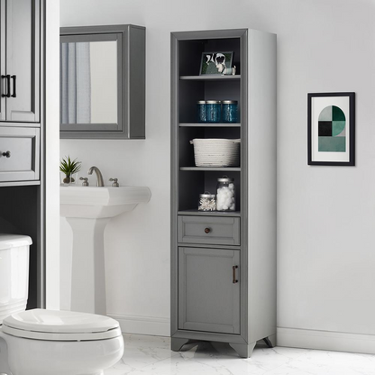 Tara Linen Cabinet Gray - Stylish Organization for Your Space