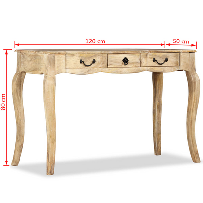 vidaXL Console Table Solid Mango Wood 47.2"x19.7"x31.5"