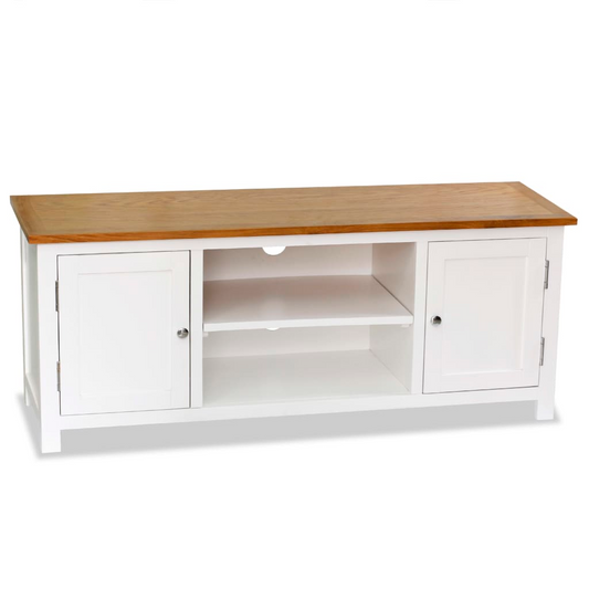 vidaXL TV Stand 47.2"x13.8"x18.9" Solid Oak Wood - Elegant and Functional | vidaXL Store