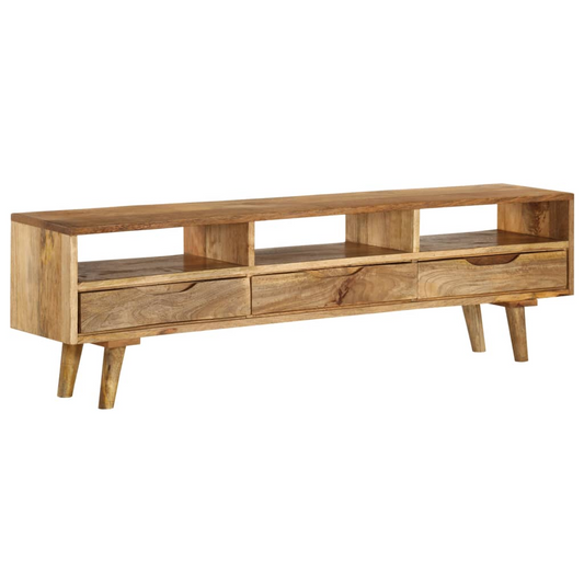 vidaXL TV Stand Solid Wood Mango 55.1"x11.8"x16.1"