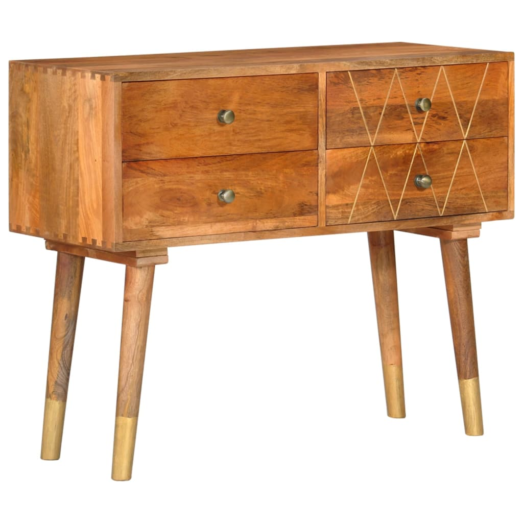 vidaXL Sideboard 33.5"x15.7"x27.6" Solid Mango Wood - Vintage Charm for Your Interior