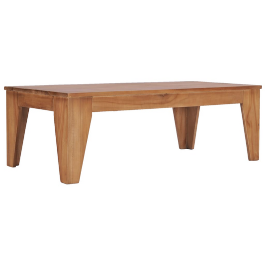 vidaXL Coffee Table - Solid Teak Wood, Handmade Rustic Style, 47.2"x23.6"x15.7"