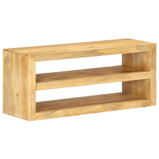 vidaXL TV Stand 42.1"x13.8"x17.7" Solid Wood Mango - Rustic Charm and Practical Design