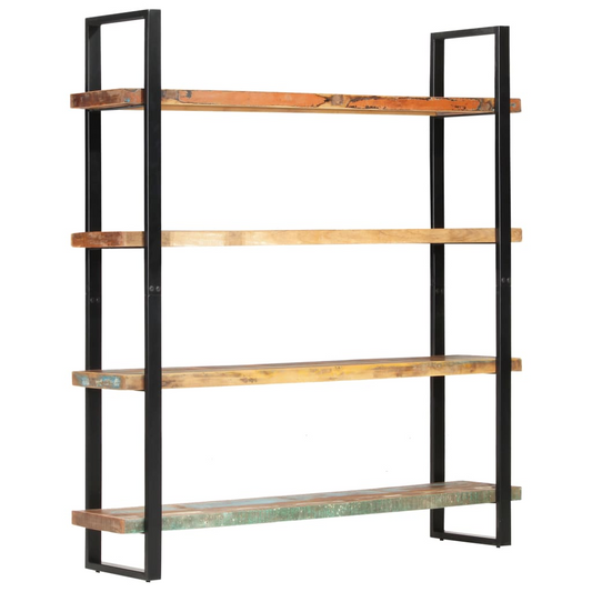 Shop vidaXL 4-Tier Bookcase 63"x15.7"x70.9" Solid Reclaimed Wood