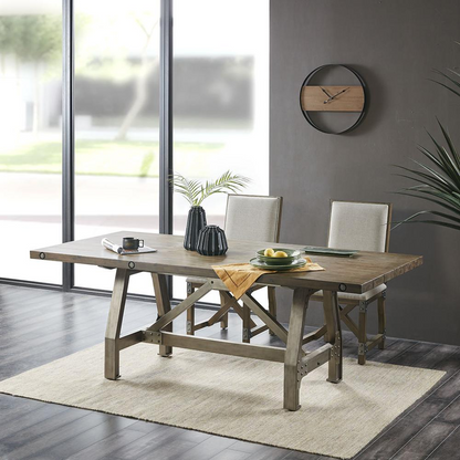 INK+IVY Lancaster Dining Table - Industrial Inspired Design