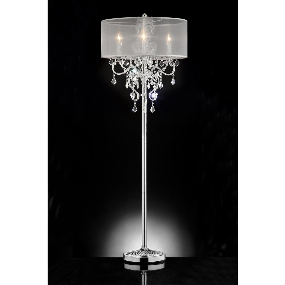 Evangelia Floor Lamp - Elegant Crystal Lighting for Traditional-Style Homes