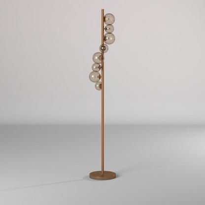 8LT Halogen Floor Lamp VB, Champagne Glass