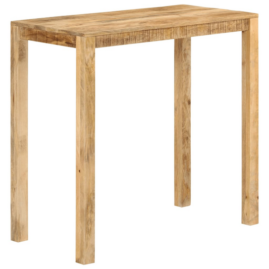 vidaXL Bar Table 44.1"x21.7"x42.5" Solid Wood Mango - Rustic Charm for Your Dining Room or Kitchen