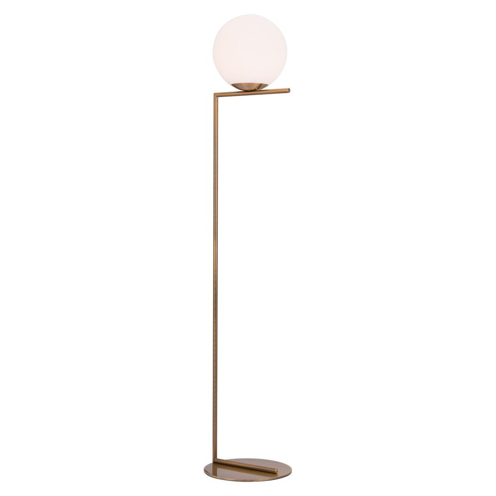 Belair Floor Lamp Brass - Modern Round Globe Design | Perfect Glow