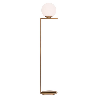 Belair Floor Lamp Brass - Modern Round Globe Design | Perfect Glow