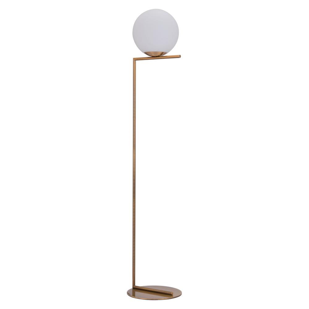 Belair Floor Lamp Brass - Modern Round Globe Design | Perfect Glow