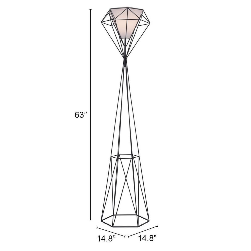 Delancey Floor Lamp Black - Modern Architectural Design | Home Lighting