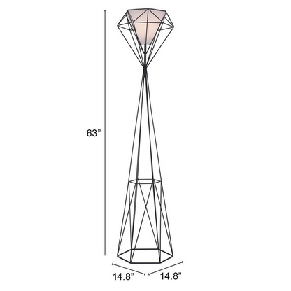 Delancey Floor Lamp Black - Modern Architectural Design | Home Lighting