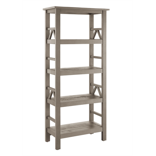 Titian Driftwood Bookcase - Durable, Eye-Catching Design | Ample Storage Space