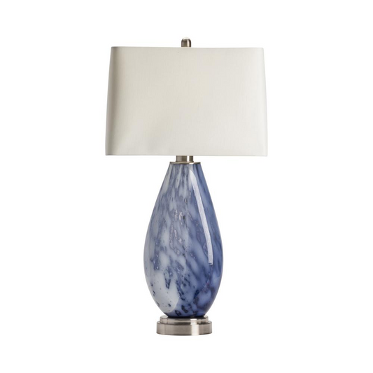 Crestview Collection Emma Table Lamp - Blue Finish, Coastal-Transitional Style