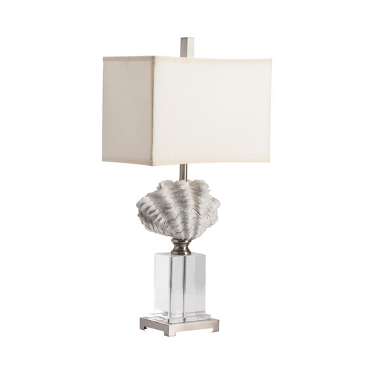 Crestview Collection Crystal Beach White Shell Table Lamp