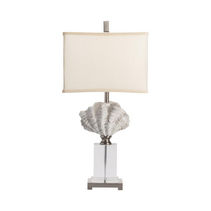 Crestview Collection Crystal Beach White Shell Table Lamp