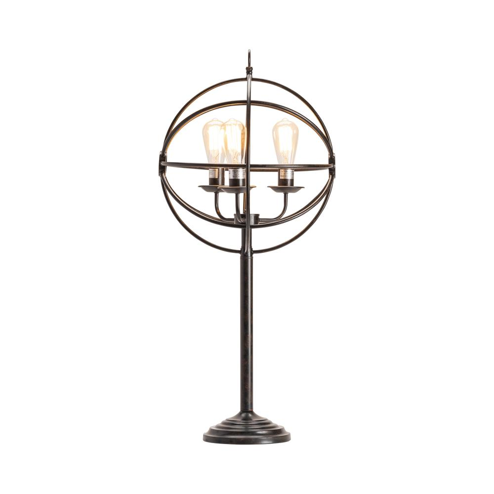 Crestview Collection Global Table Lamp | Modern Armillary Design