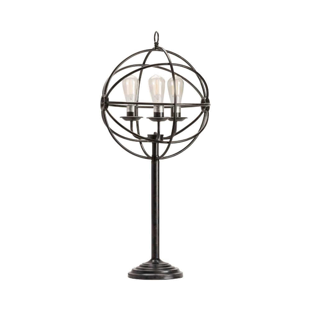 Crestview Collection Global Table Lamp | Modern Armillary Design