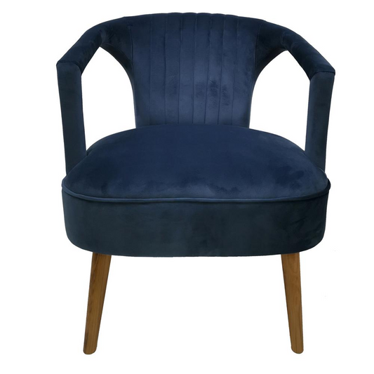 Pearson Accent Chair - Plush Teal Blue Upholstered Midcentury Modern Furniture