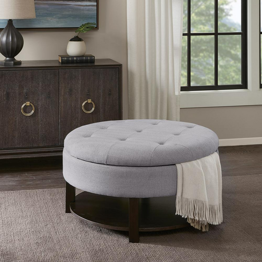 Miller Round Storage Ottoman 756 - Stylish and Functional Storage Solution