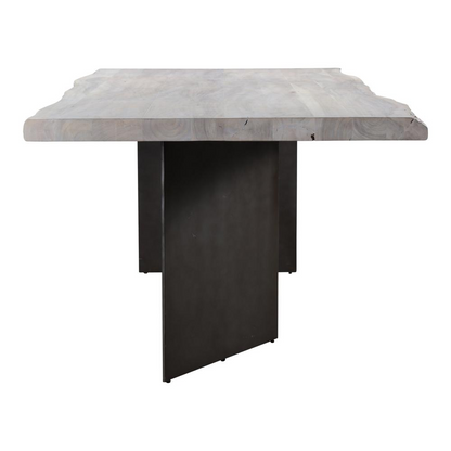 EVANS DINING TABLE - Solid Acacia Wood with Live Edge Detailing