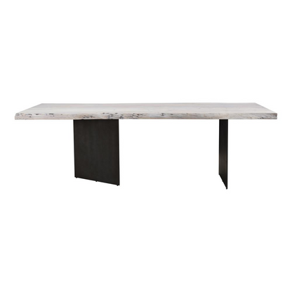 EVANS DINING TABLE - Solid Acacia Wood with Live Edge Detailing