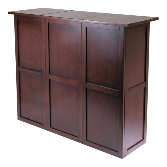 Newport Wine Bar Walnut - Stylish and Functional Wine Storage