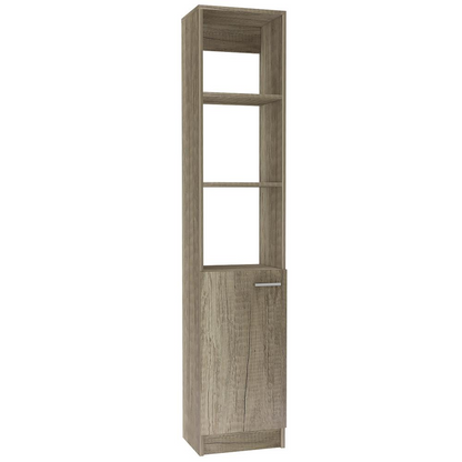 Leben Linen Cabinet Weathered Oak - Stylish and Functional Storage Solution