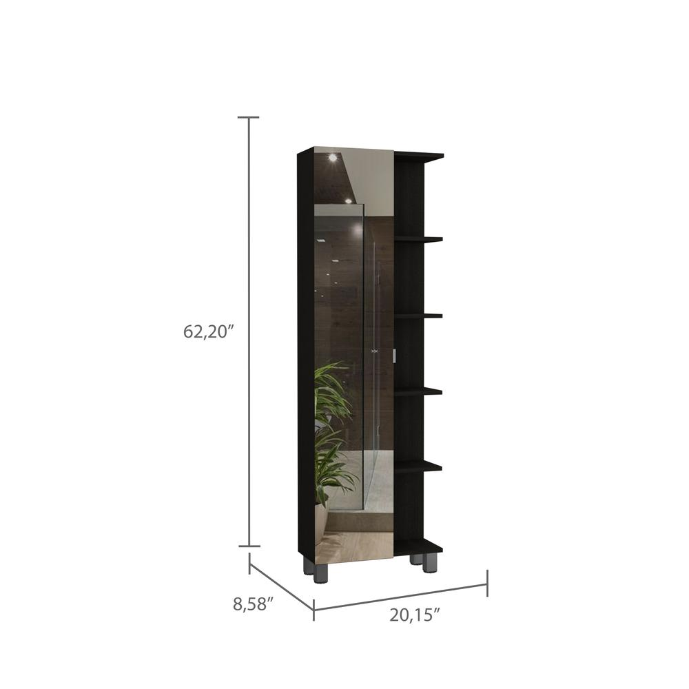 Venus Mirror Linen Cabinet - Modern Storage Solution for Bathroom, Kitchen, Bedroom, or Garage