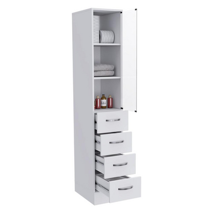 Magna Linen Cabinet-White - Maximize Bathroom Storage Space