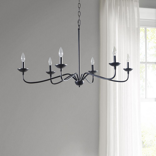 Hampton Hill Brighton Chandelier Lamp - Rustic Farmhouse Style