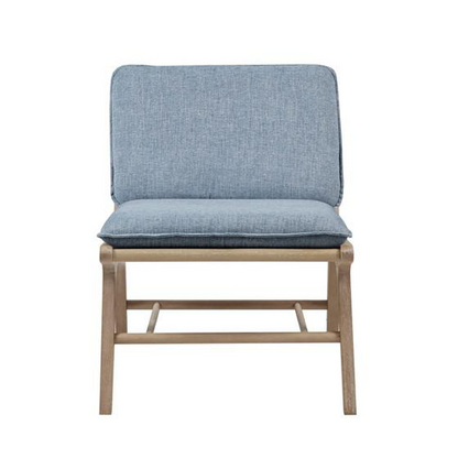 INK+IVY Melbourne Accent Chair - Coastal Style with Solid Wood Frame