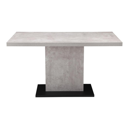 Hanlon Dining Table - Contemporary Modern Style, Faux-Stone Finish