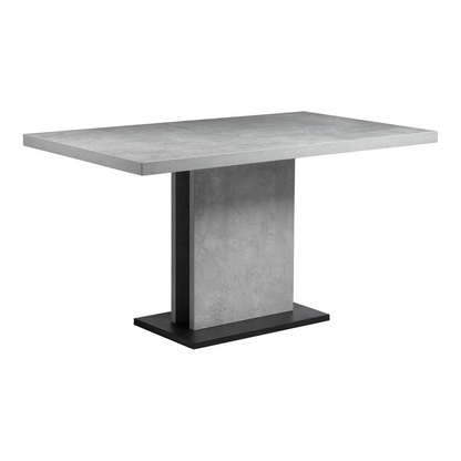 Hanlon Dining Table - Contemporary Modern Style, Faux-Stone Finish