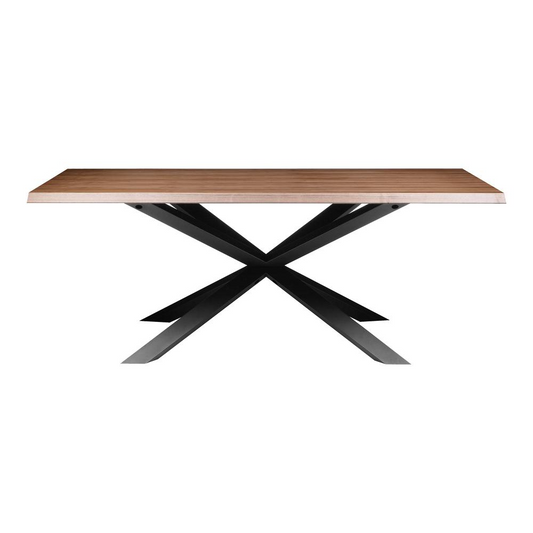 Oslo Dining Table Walnut - Sleek Modern Design | Seats 6 Comfortably