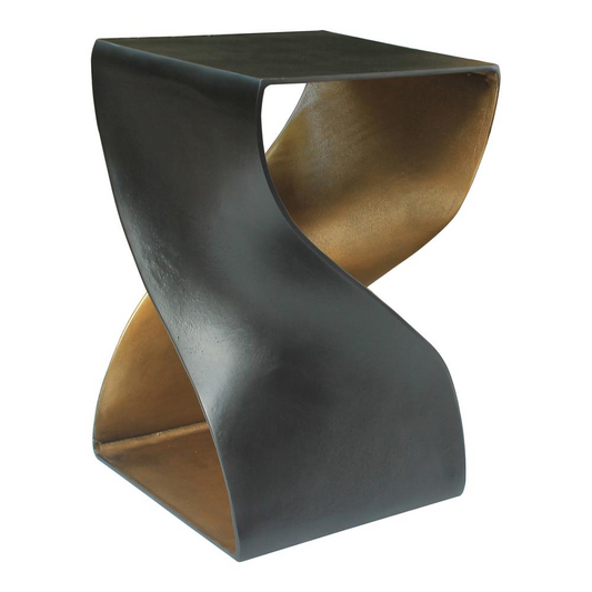 TWIST ACCENT TABLE BLACK - Contemporary and Retro Style | Versatile and Sculptural Design