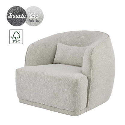 Steward Fabric Swivel Accent Chair - Modern Style, Comfortable Design