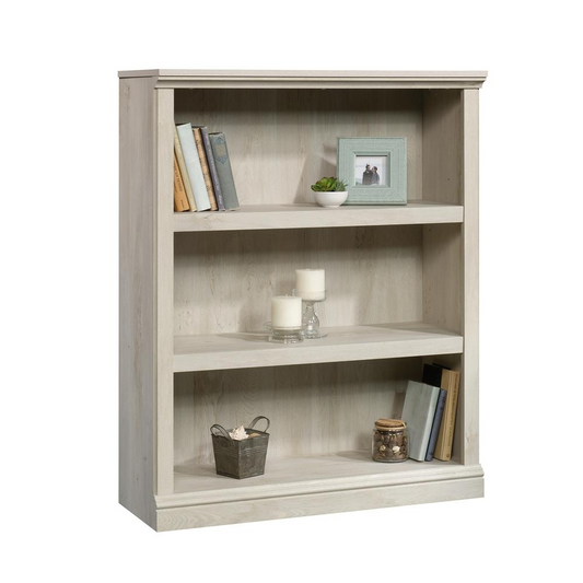 Sauder Select 3-Shelf Bookcase in Chalked Chestnut