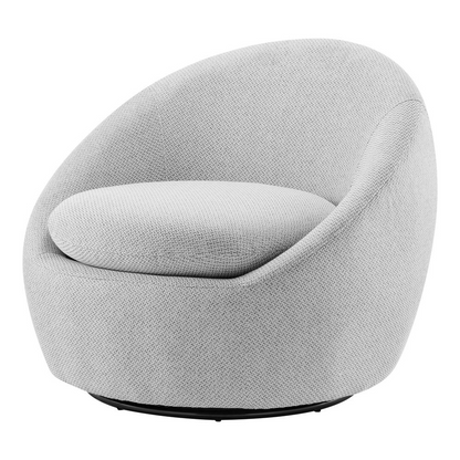 Adelmo Fabric Swivel Accent Chair - Modernist's Dream Lounge Chair