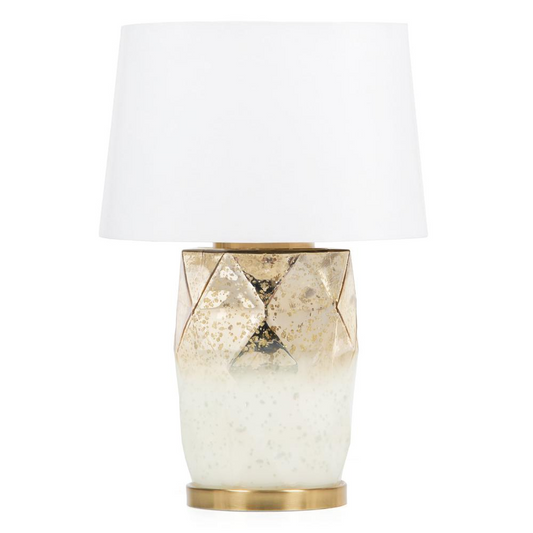 Lavinia 22" Gold Glass Table Lamp | Elegant Two-Toned Design