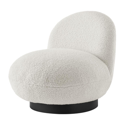 Zolia Faux Shearling Swivel Accent Chair - Comfort and Style for Your Home