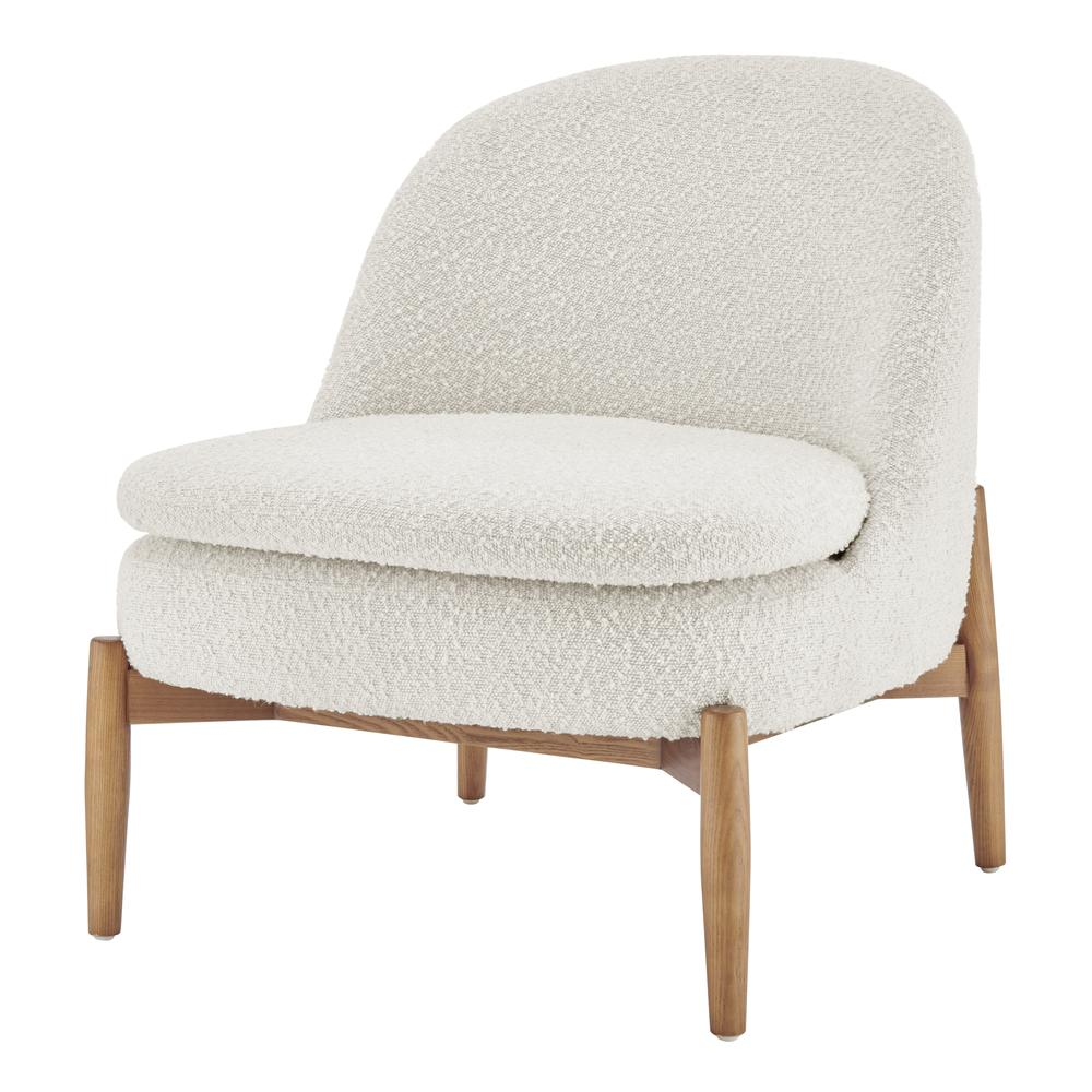 Adriana Fabric Accent Chair with Walnut Legs - Modern, Stylish, and Comfortable