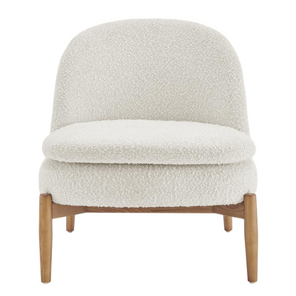 Adriana Fabric Accent Chair with Walnut Legs - Modern, Stylish, and Comfortable