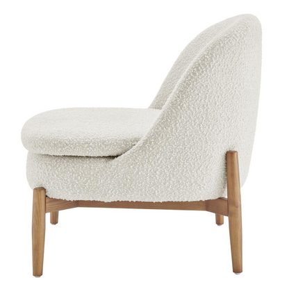 Adriana Fabric Accent Chair with Walnut Legs - Modern, Stylish, and Comfortable