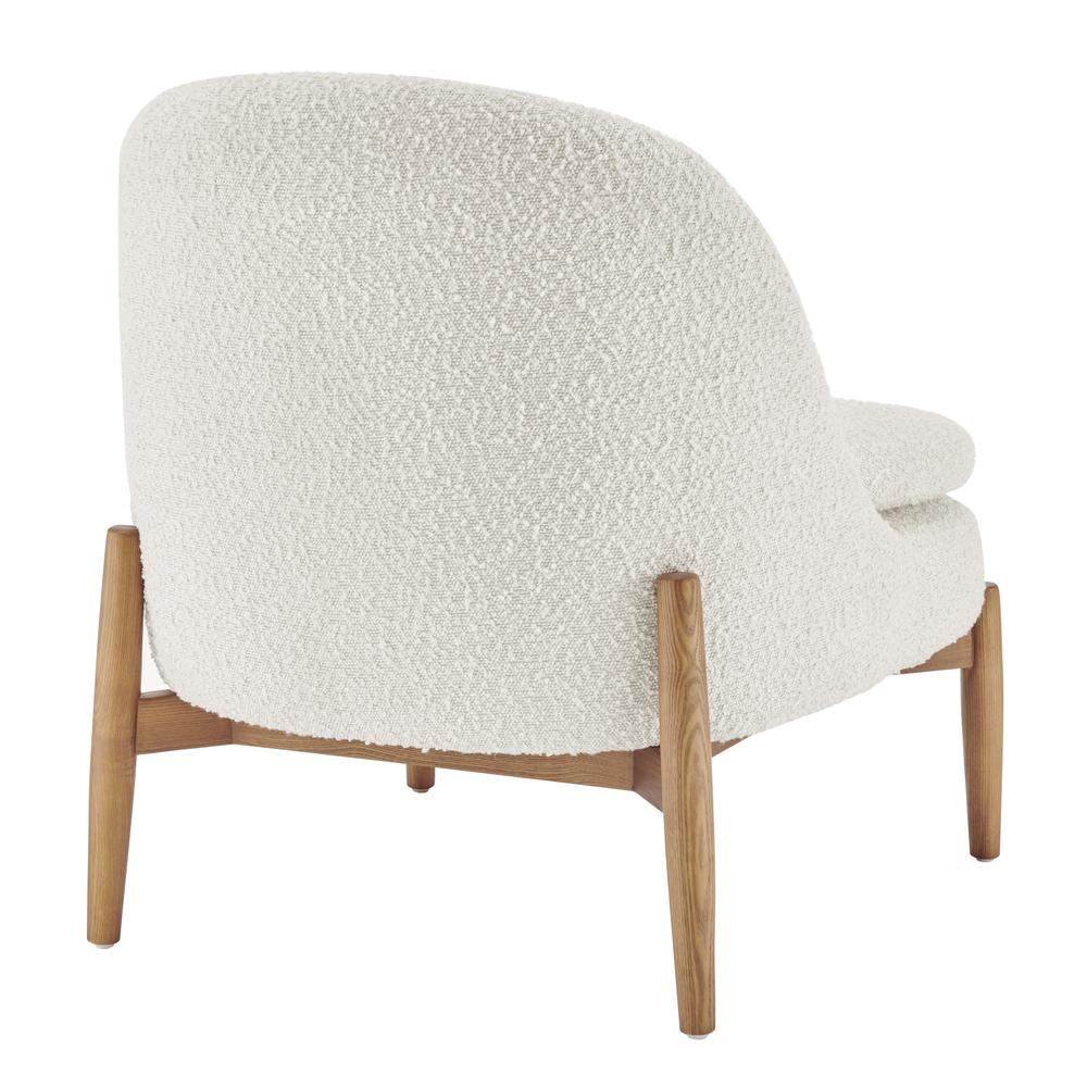 Adriana Fabric Accent Chair with Walnut Legs - Modern, Stylish, and Comfortable