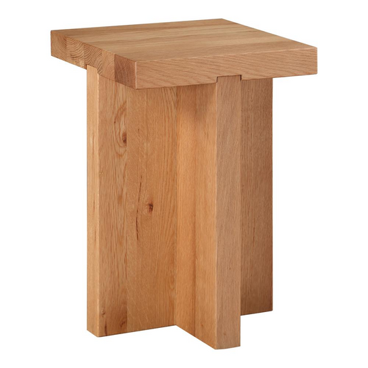 Folke Side Table Natural - Solid Oak, Natural Finish, Artisanal Craft